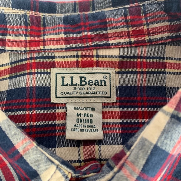L.L. Bean Plaid Shirt - Picture 3 of 3